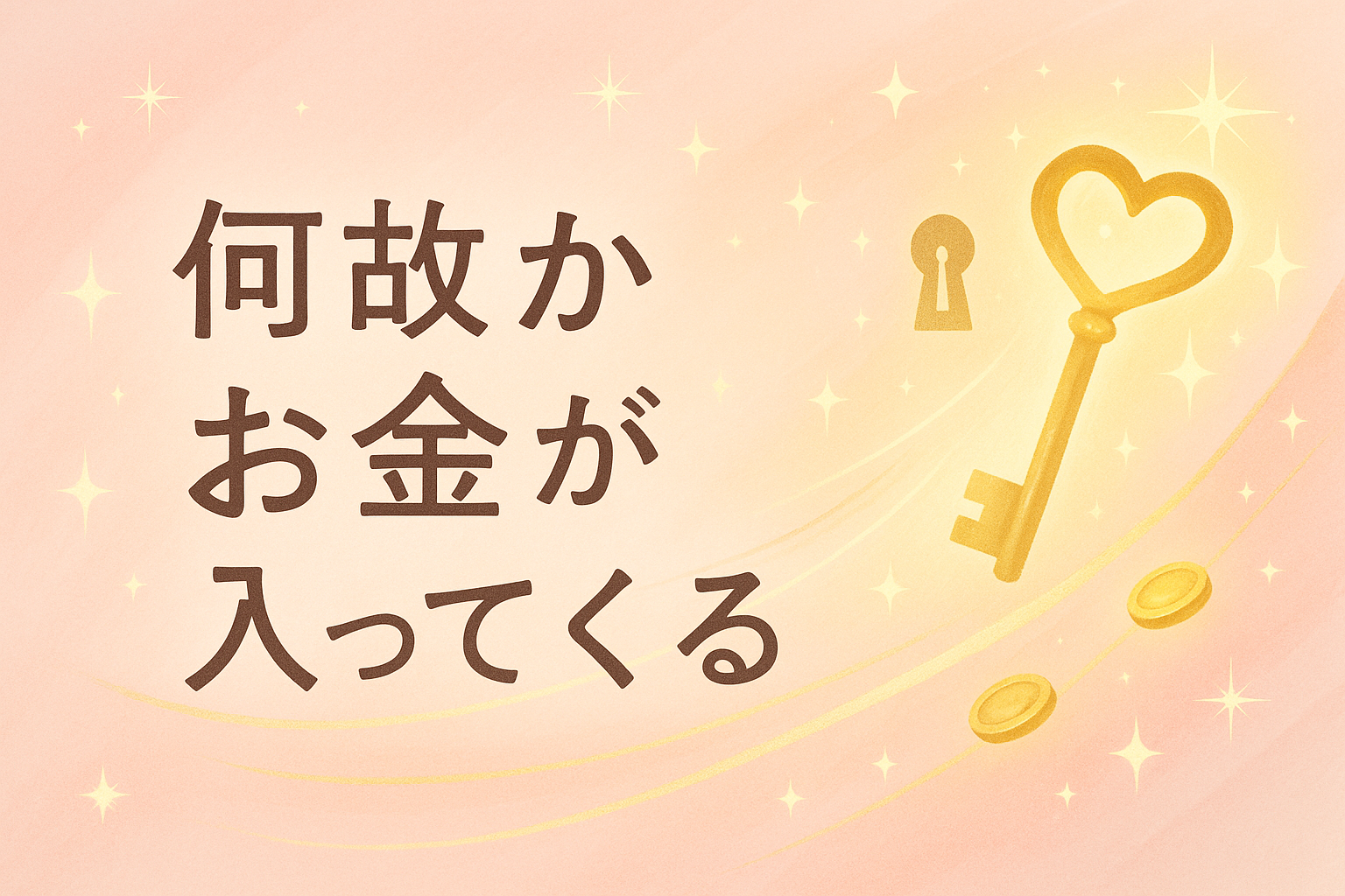 何故かお金が入ってくる